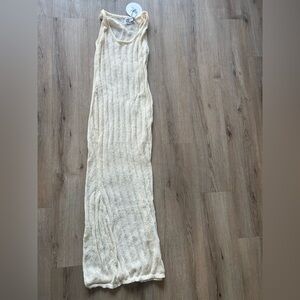 Princess Polly Cream Knit Coverup